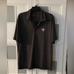 🖤Antigua New Orleans Saints Black & Gold Polo